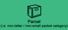 Parcel (i.e. non-letter / non-small packet category)